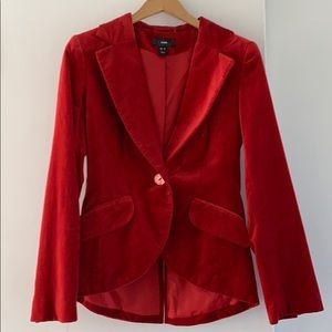 H&M Red Velvet Blazer